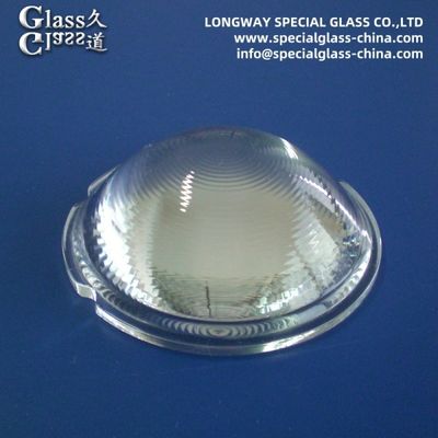 Optisch poliertes Borosilikatglas Downlight Glasdecklinsen