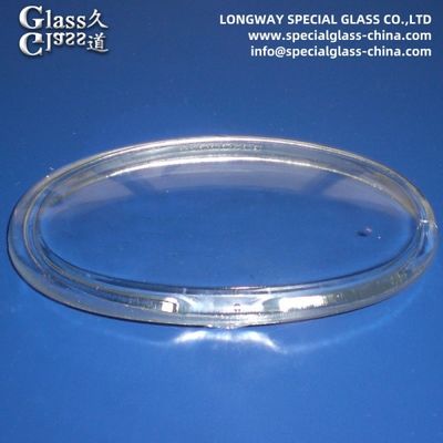Gießende geformte Soda Kalk Glas Abdeckung für Scheinwerfer-Lampen-Linsen